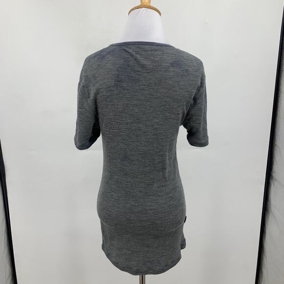 Icebreaker T Shirt Womens M Medium Gray Merino Wool Short Sleeve Crew Neck *READ - Picture 6 of 13